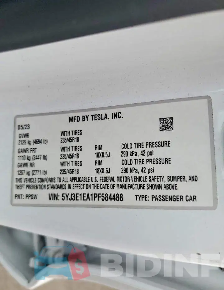 5YJ3E1EA1PF584488 Photo# 12
