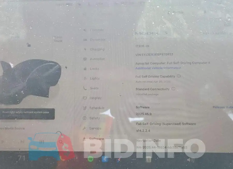 5YJ3E1EA1SF970823 Photo# 9