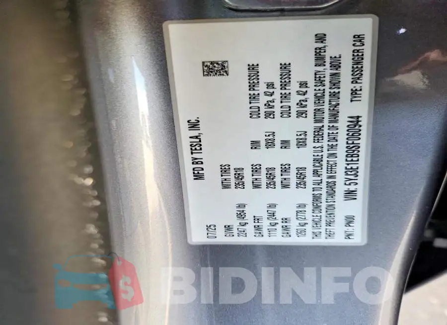 5YJ3E1EB9SF060944 Photo# 12