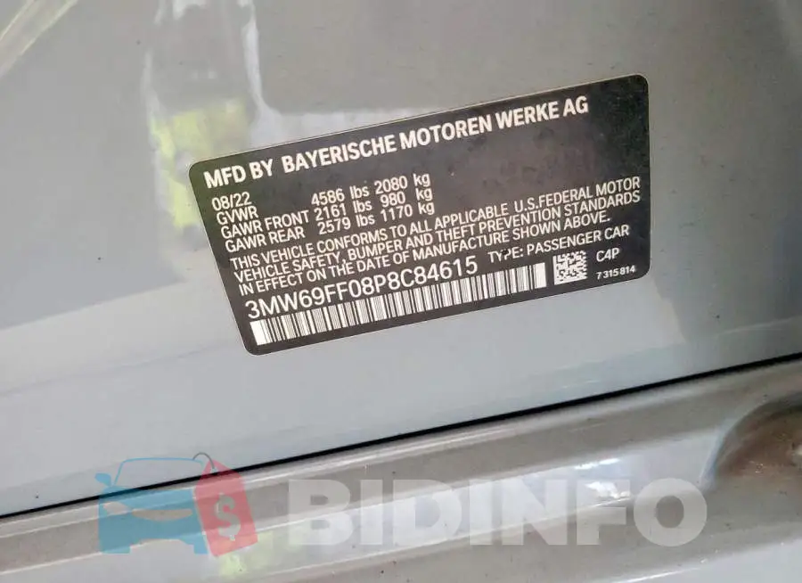 3MW69FF08P8C84615 Photo# 12