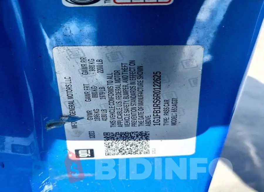 1G1FB1RS6R0122625 Photo# 12