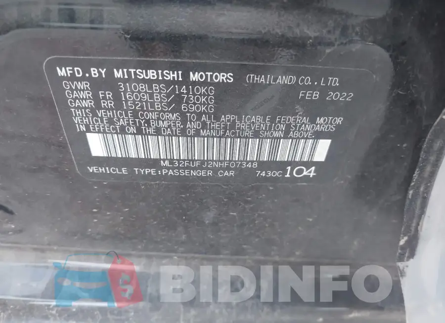 ML32FUFJ2NHF07348 Photo# 9
