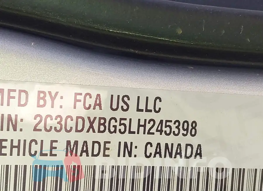 2C3CDXBG5LH245398 Photo# 9