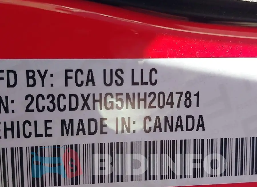 2C3CDXHG5NH204781 Photo# 9
