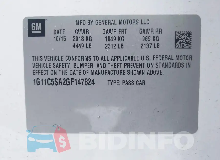 1G11C5SA2GF147824 Photo# 9