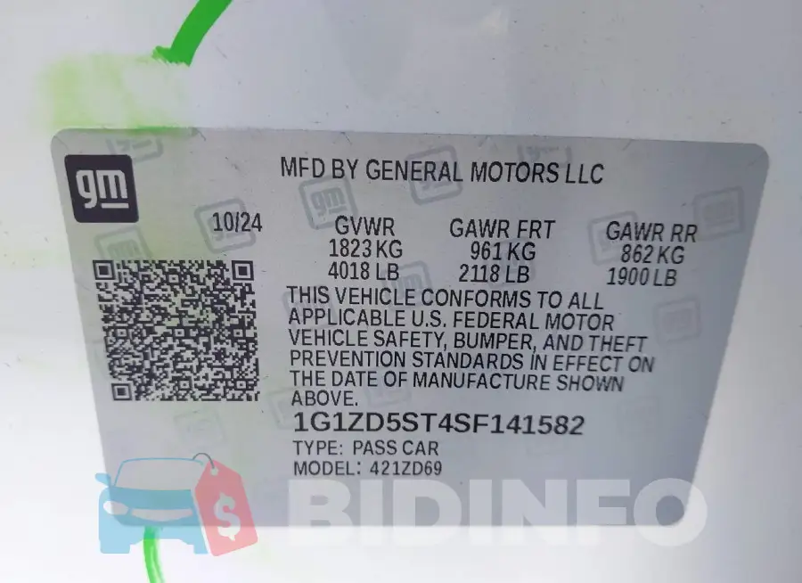 1G1ZD5ST4SF141582 Photo# 9