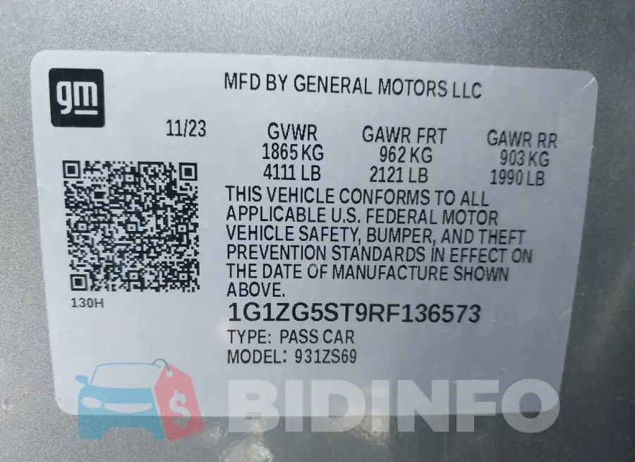 1G1ZG5ST9RF136573 Photo# 9