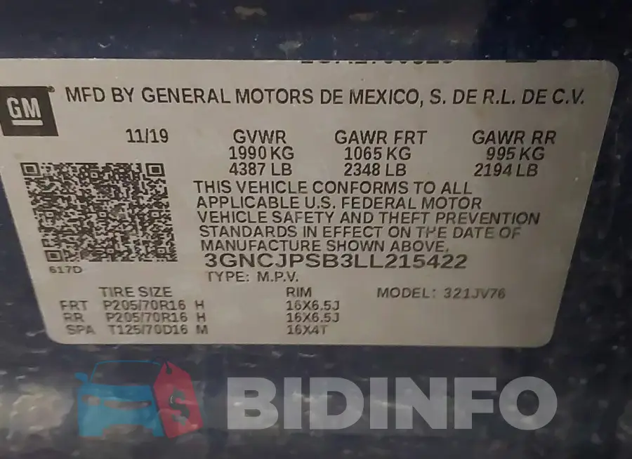 3GNCJPSB3LL215422 Photo# 9
