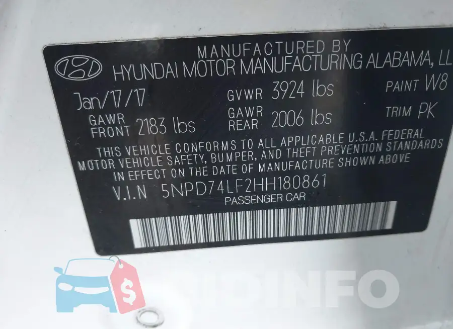 5NPD74LF2HH180861 Photo# 9