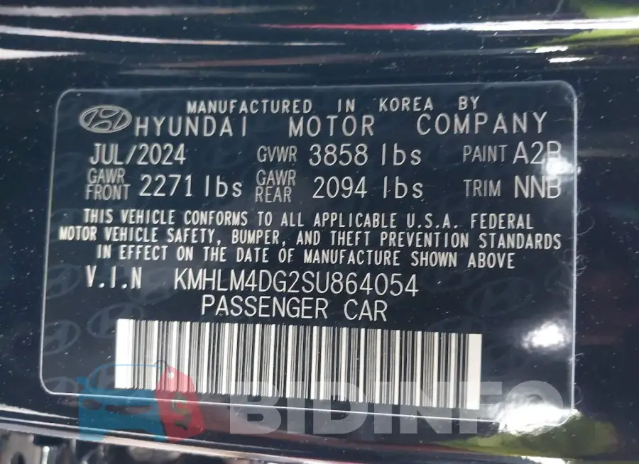 KMHLM4DG2SU864054 Photo# 9