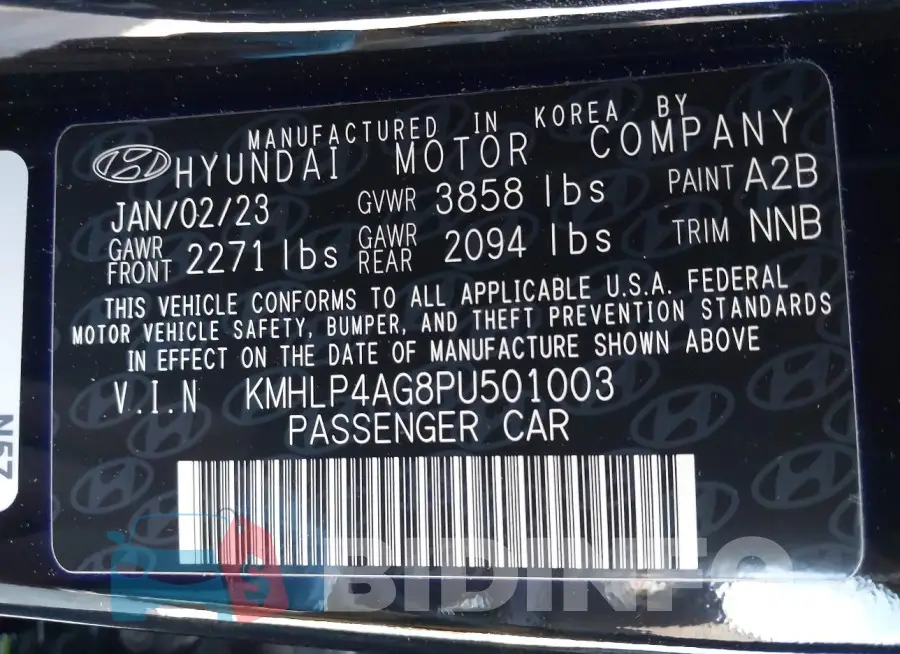 KMHLP4AG8PU501003 Photo# 9