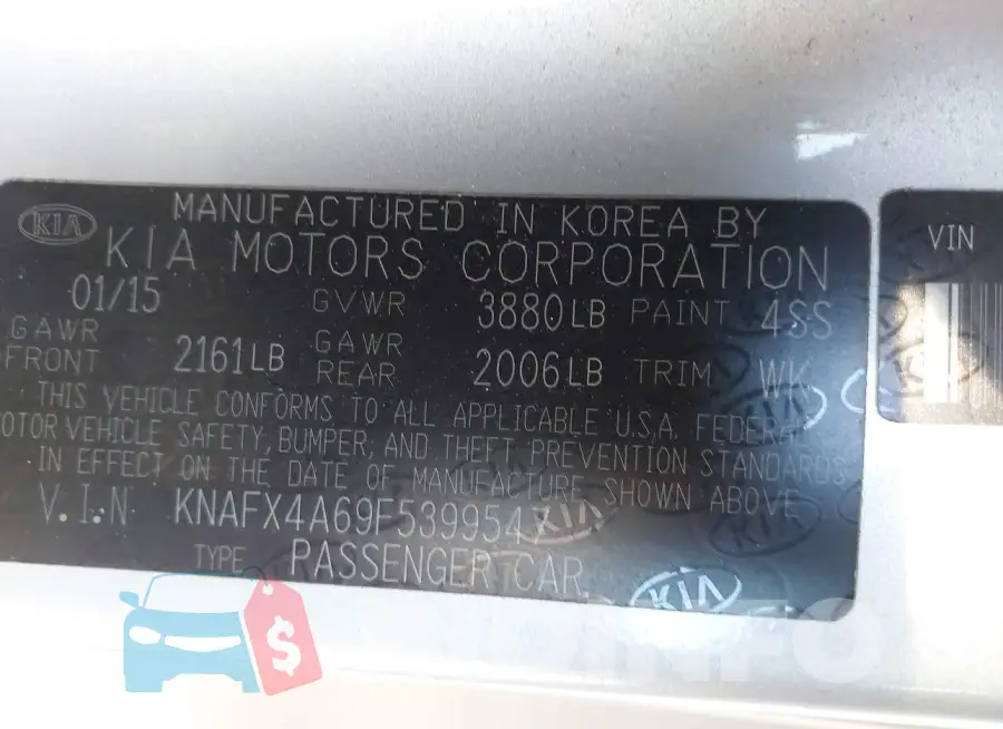 KNAFX4A69F5399547 Photo# 9