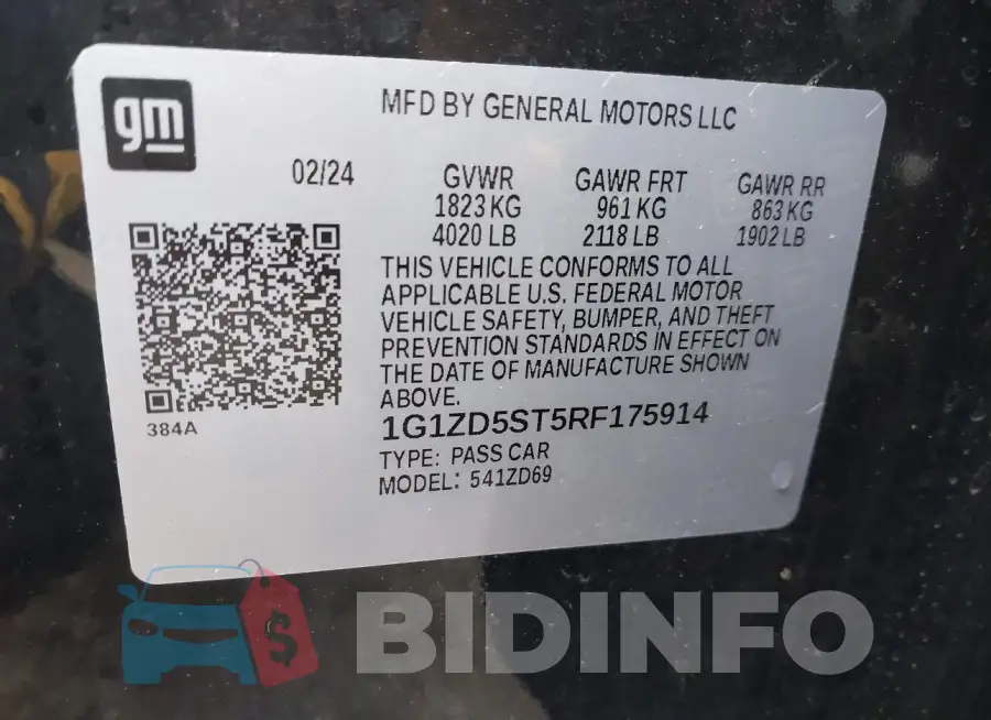 1G1ZD5ST5RF175914 Photo# 9