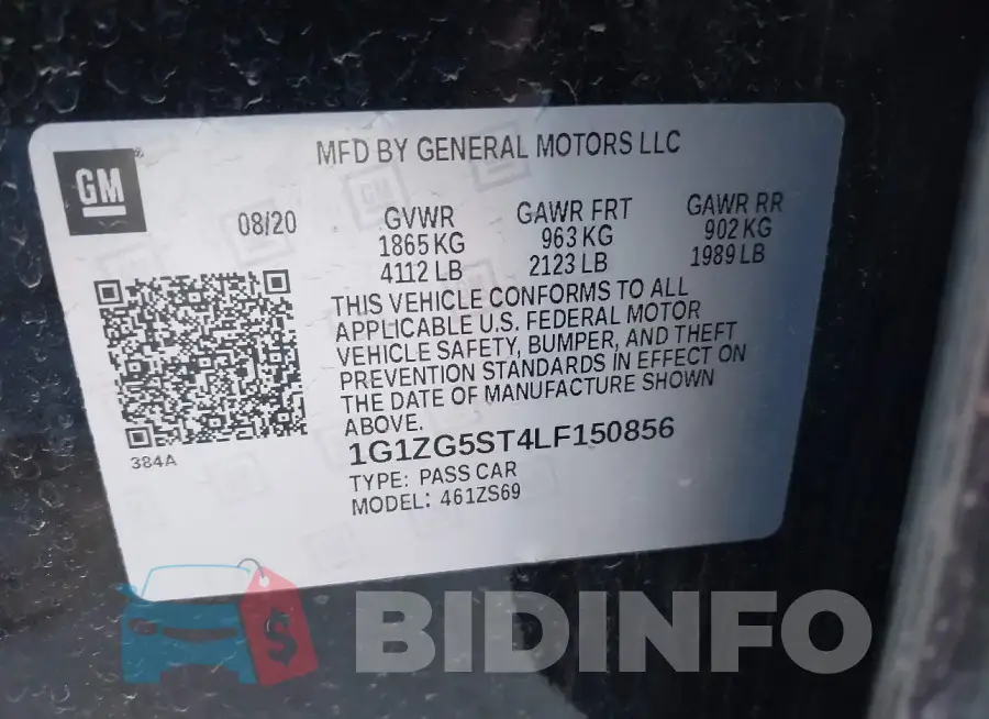 1G1ZG5ST4LF150856 Photo# 9