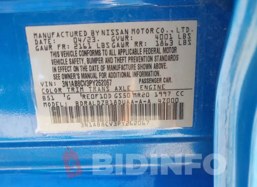 3N1AB8CV3PY262067 Photo# 9
