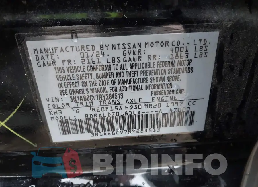 3N1AB8CV7RY284513 Photo# 9
