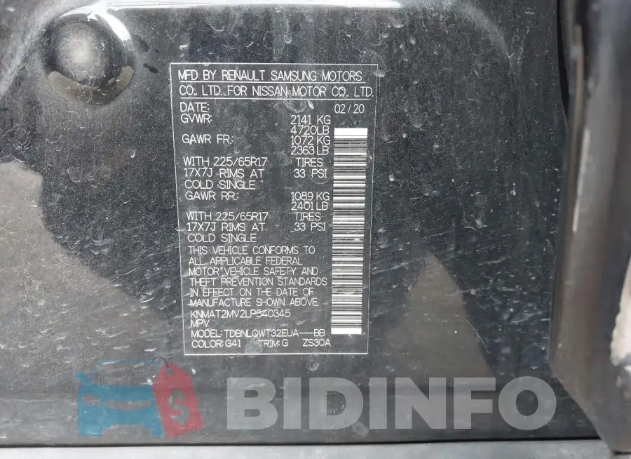 KNMAT2MV2LP540345 Photo# 9