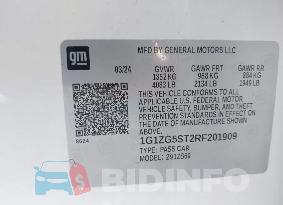 1G1ZG5ST2RF201909 Photo# 9