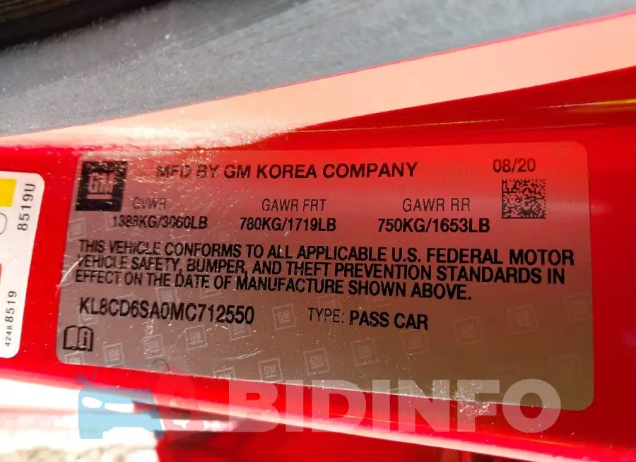 KL8CD6SA0MC712550 Photo# 9