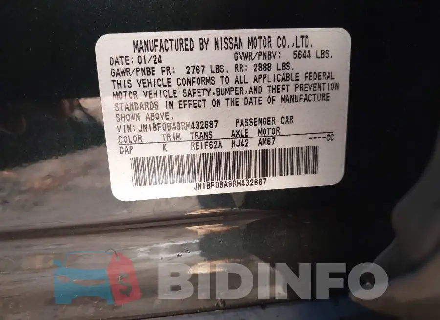 JN1BF0BA9RM432687 Photo# 9