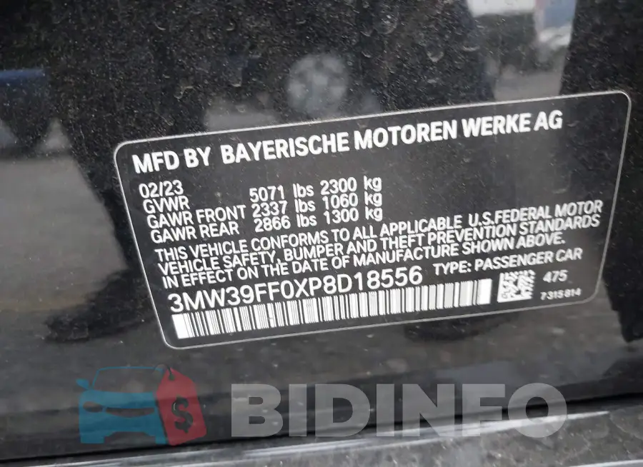 3MW39FF0XP8D18556 Photo# 9