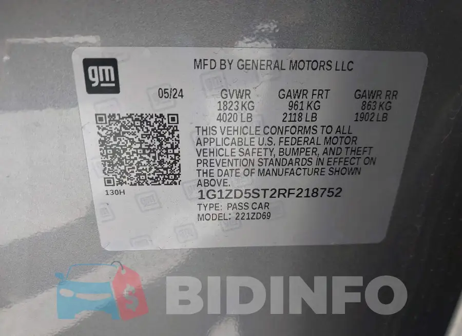 1G1ZD5ST2RF218752 Photo# 9