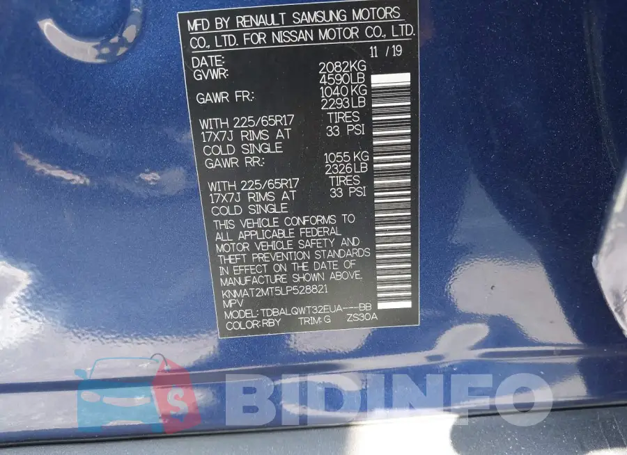 KNMAT2MT5LP528821 Photo# 9