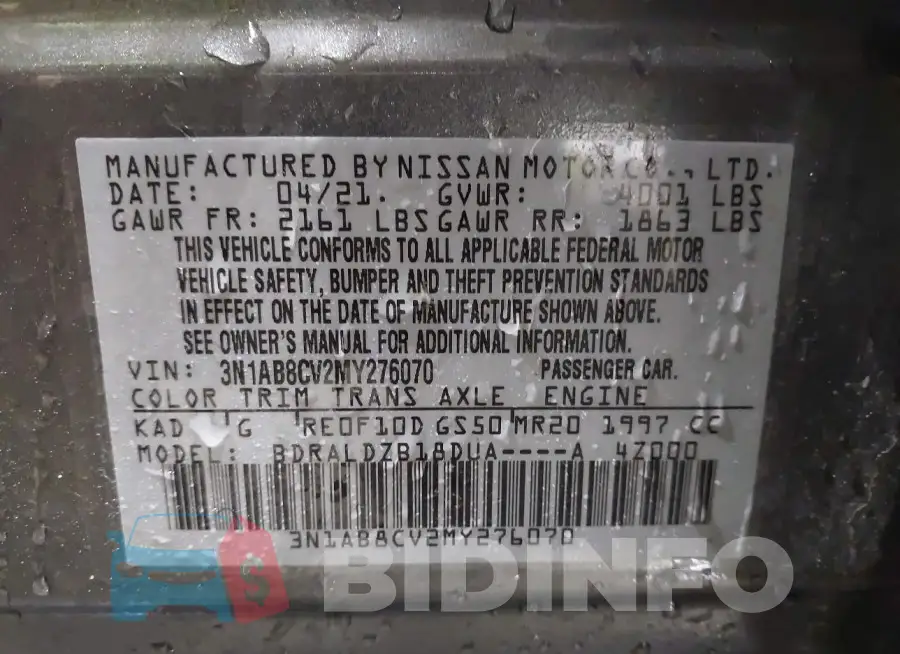 3N1AB8CV2MY276070 Photo# 9