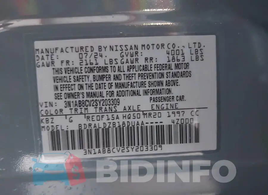 3N1AB8CV2SY203309 Photo# 9
