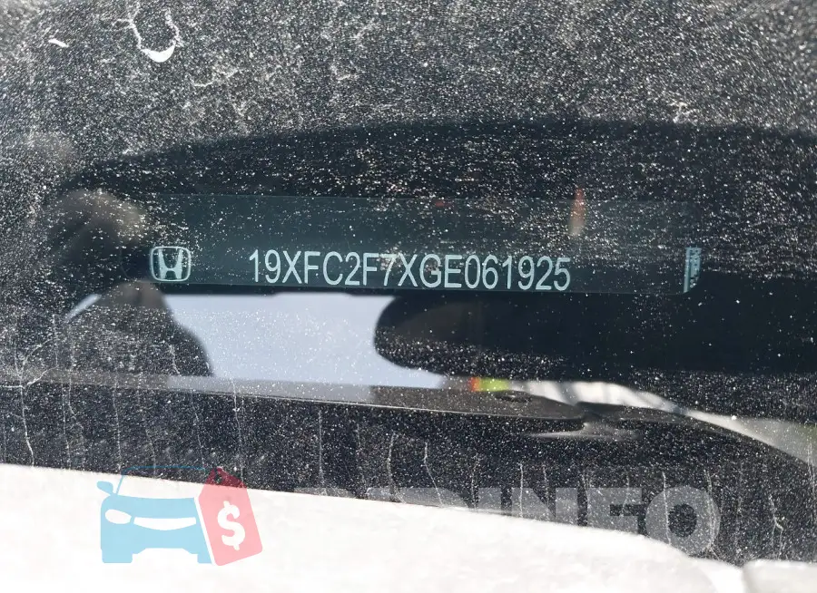 19XFC2F7XGE061925 Photo# 9