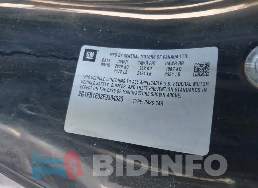 2G1FB1E32F9304533 Photo# 9