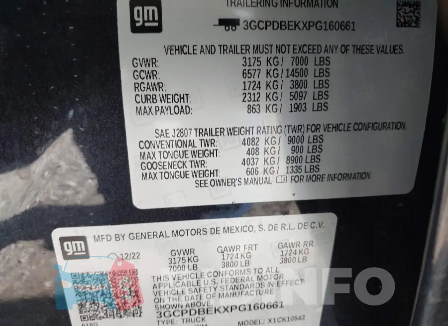 3GCPDBEKXPG160661 Photo# 9