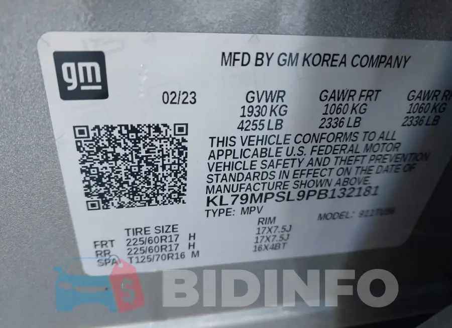 KL79MPSL9PB132181 Photo# 9