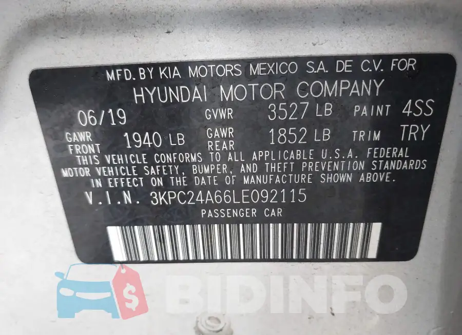 3KPC24A66LE092115 Photo# 9