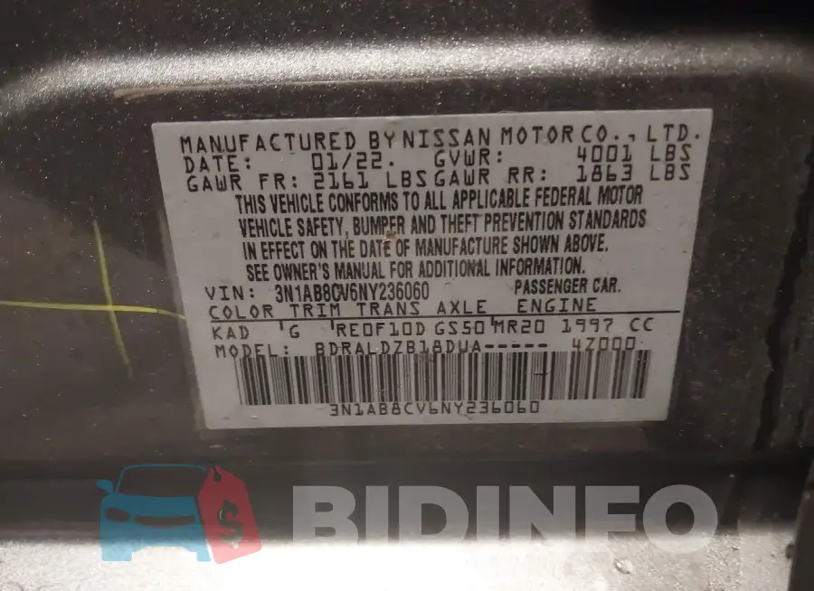 3N1AB8CV6NY236060 Photo# 9