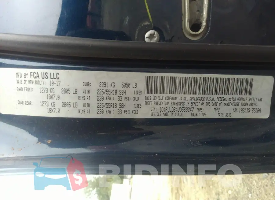 1C4PJLDB4JD563247 Photo# 9