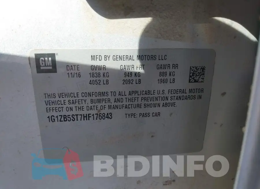 1G1ZG5ST5RF151877 Photo# 9