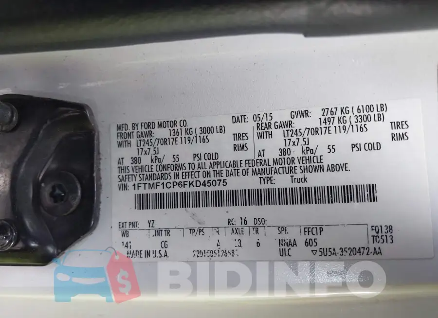1FTMF1CP6FKD45075 Photo# 9