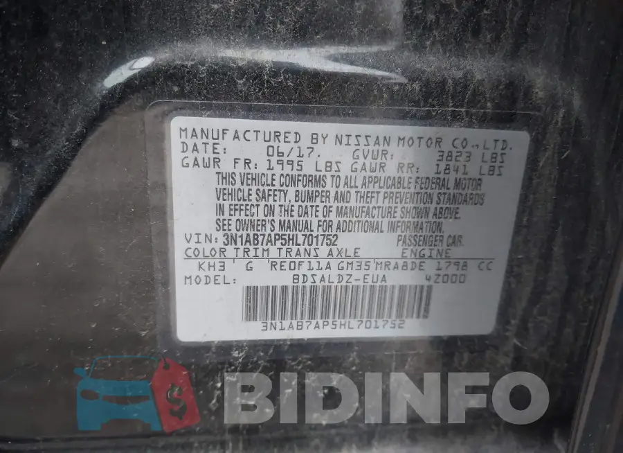 3N1AB7AP5HL701752 Photo# 9
