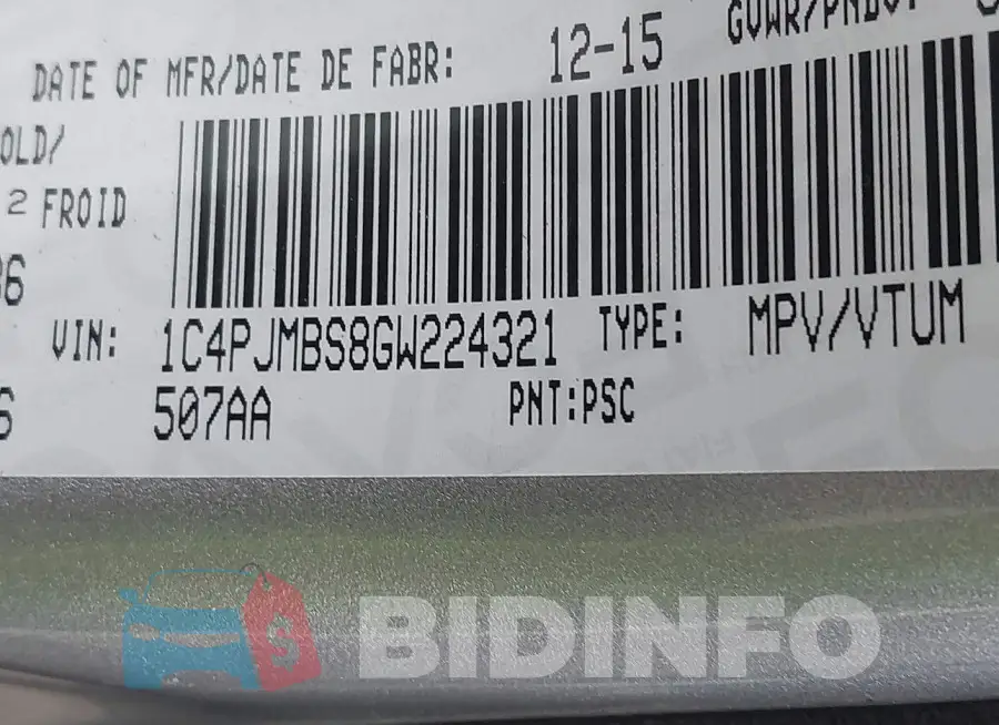 1C4PJMBS8GW224321 Photo# 9