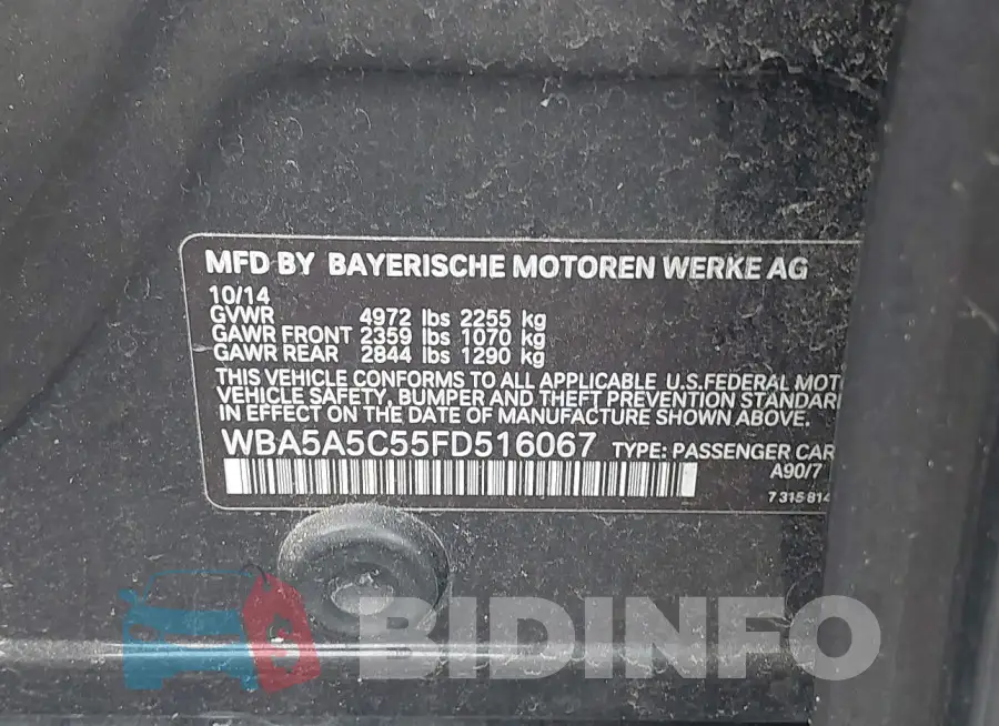 WBA5A5C55FD516067 Photo# 9