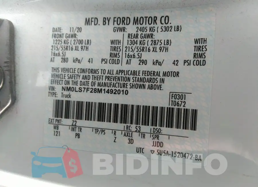 NM0LS7F28M1492010 Photo# 9