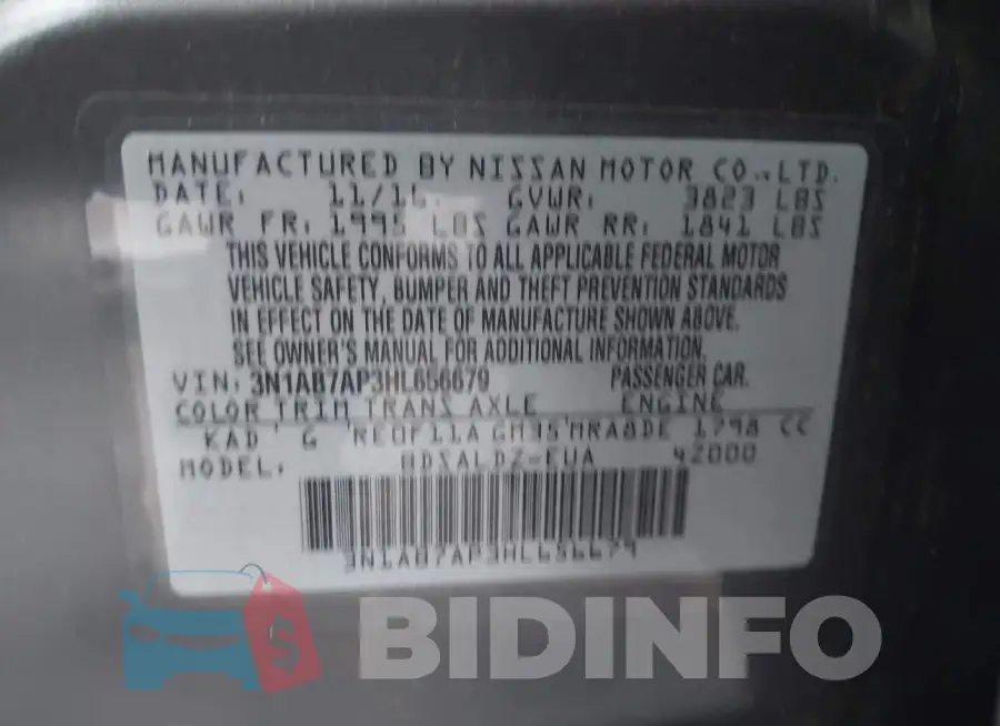 3N1AB7AP3HL656679 Photo# 9