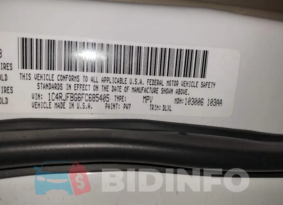 1C4RJFBG6FC685405 Photo# 9