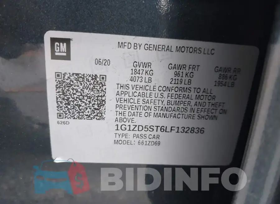1G1ZD5ST6LF132836 Photo# 9