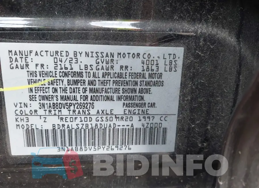 3N1AB8DV5PY269276 Photo# 9