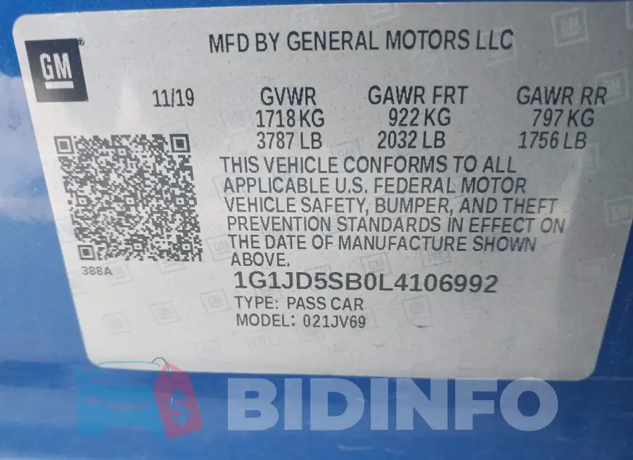 1G1JD5SB0L4106992 Photo# 9