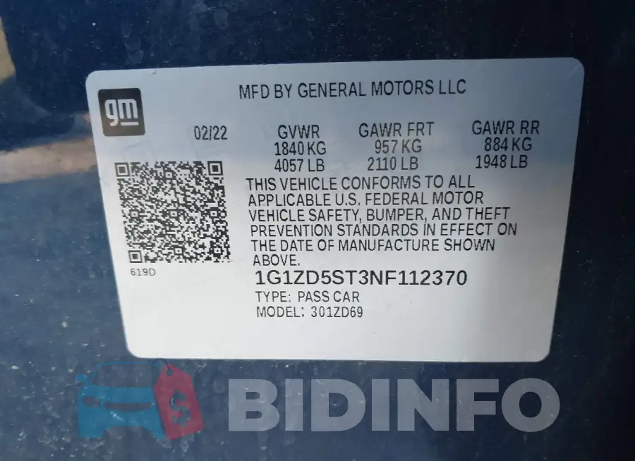 1G1ZD5ST3NF112370 Photo# 9