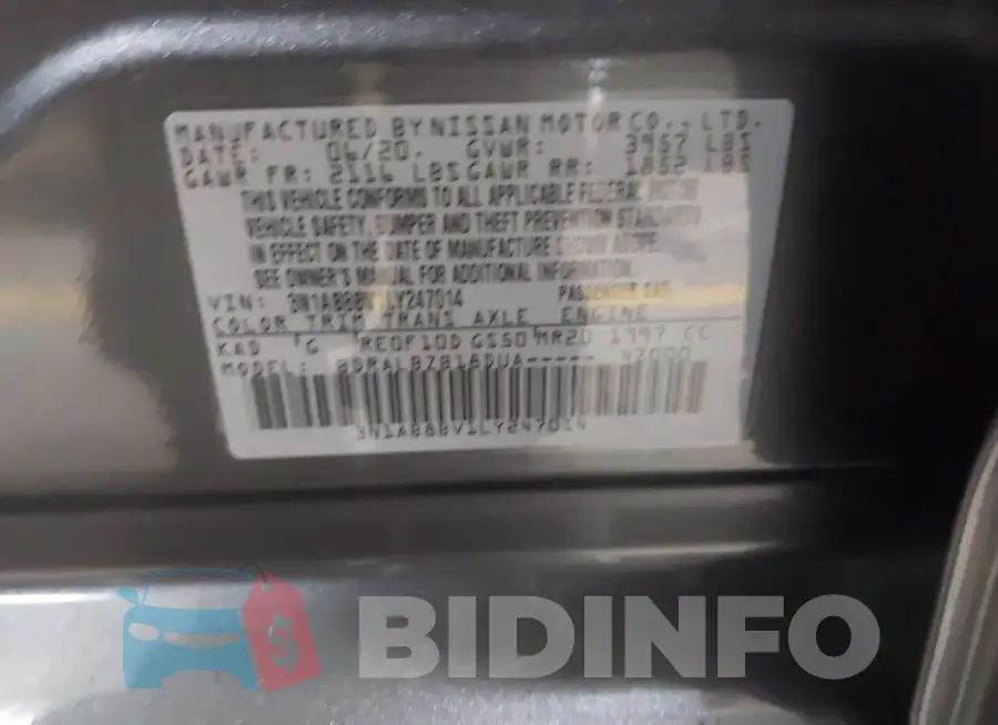 3N1AB8BV1LY247014 Photo# 9