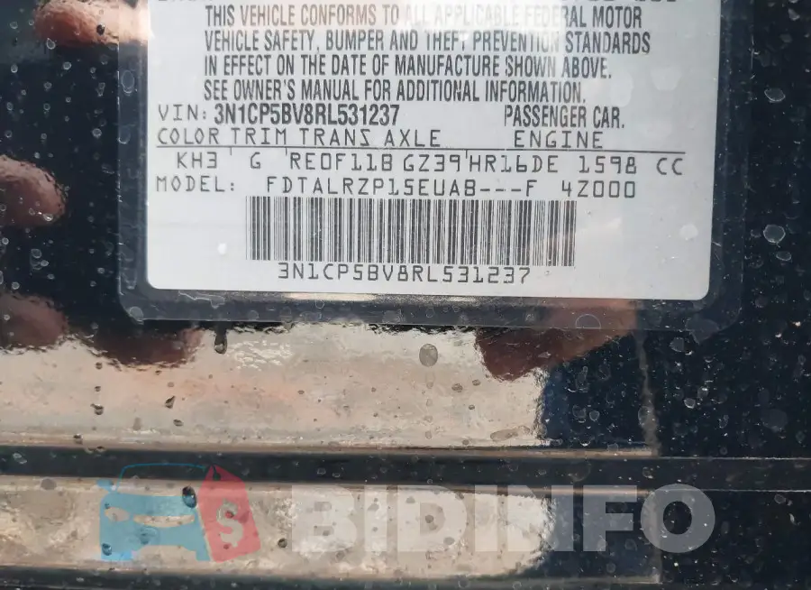3N1CP5BV8RL531237 Photo# 9